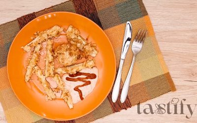 Крцкави печени тиквички со сос од кечап и мајонез