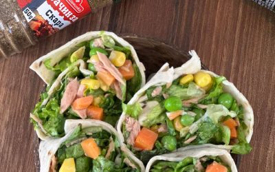 Бурито со туна и вкус на скара